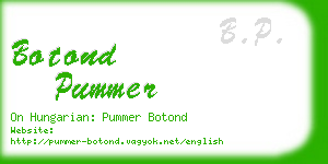 botond pummer business card